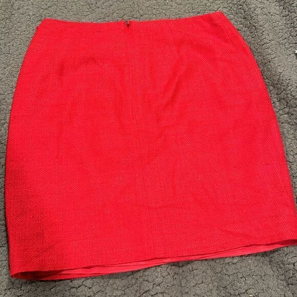 Kay Unger Red Mini Skirt Size 6 - Picture 5 of 6